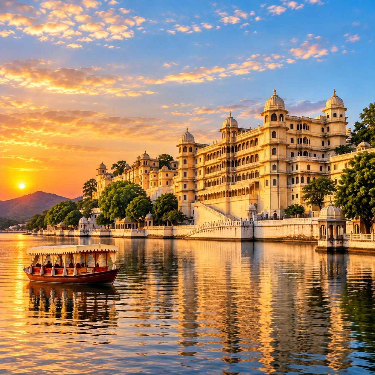 City Palace on the banks of Lake Pichola, Udaipur