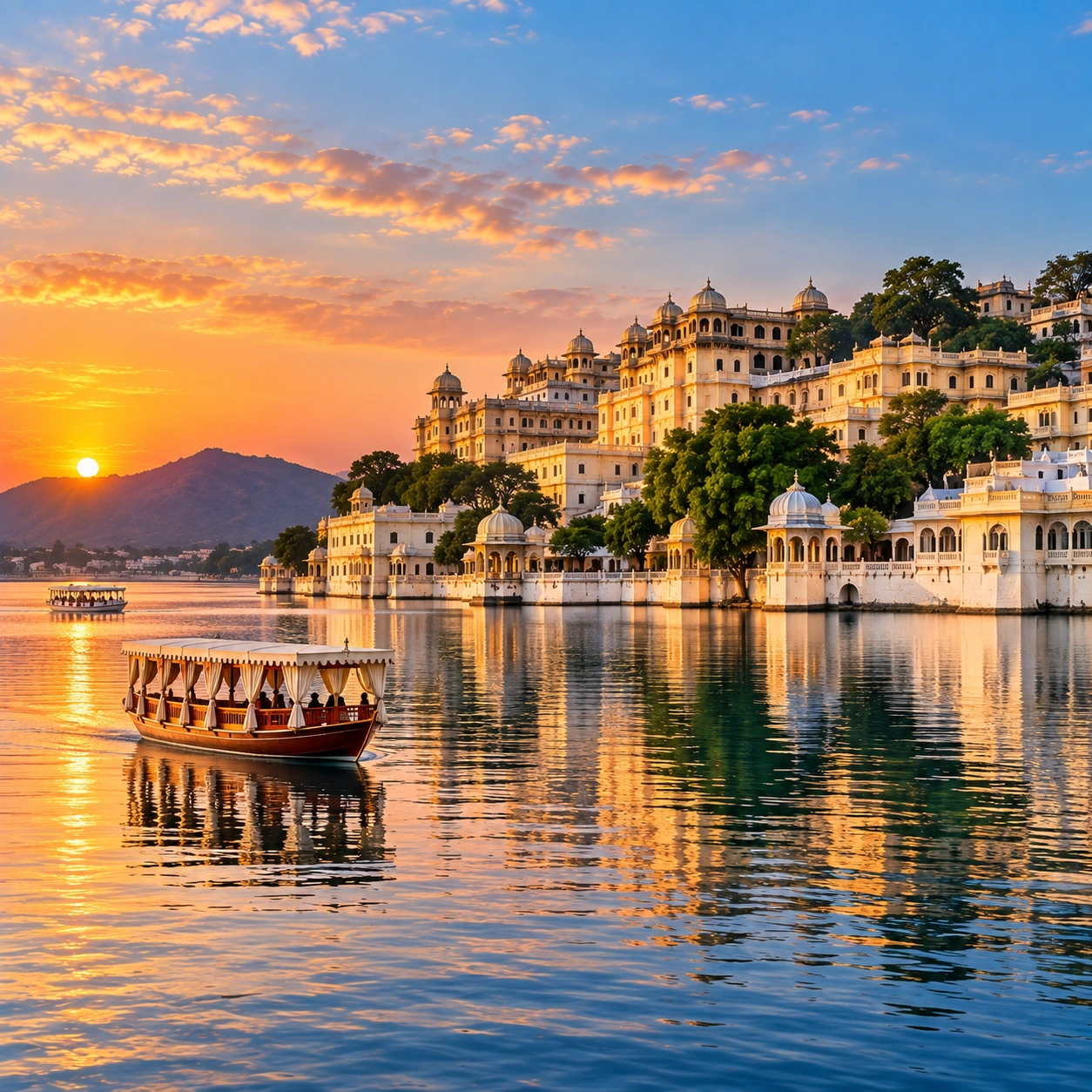 Lake Palace sitting on the water of Lake Pichola, Udaipur