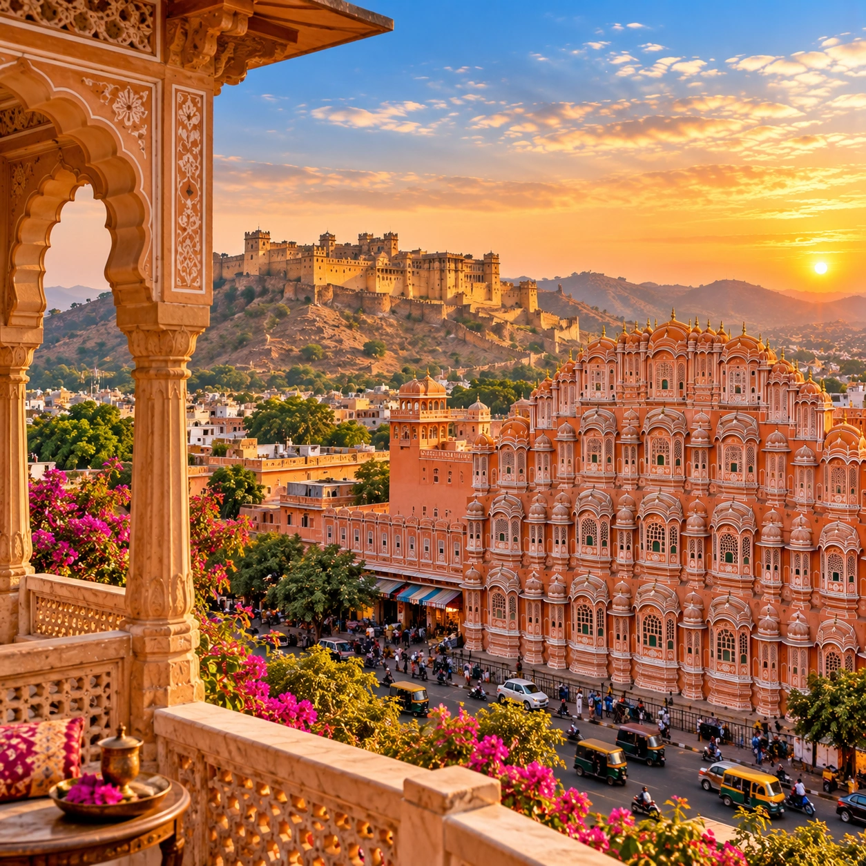 Hawa Mahal, the Pink City's Palace of Winds, Jaipur